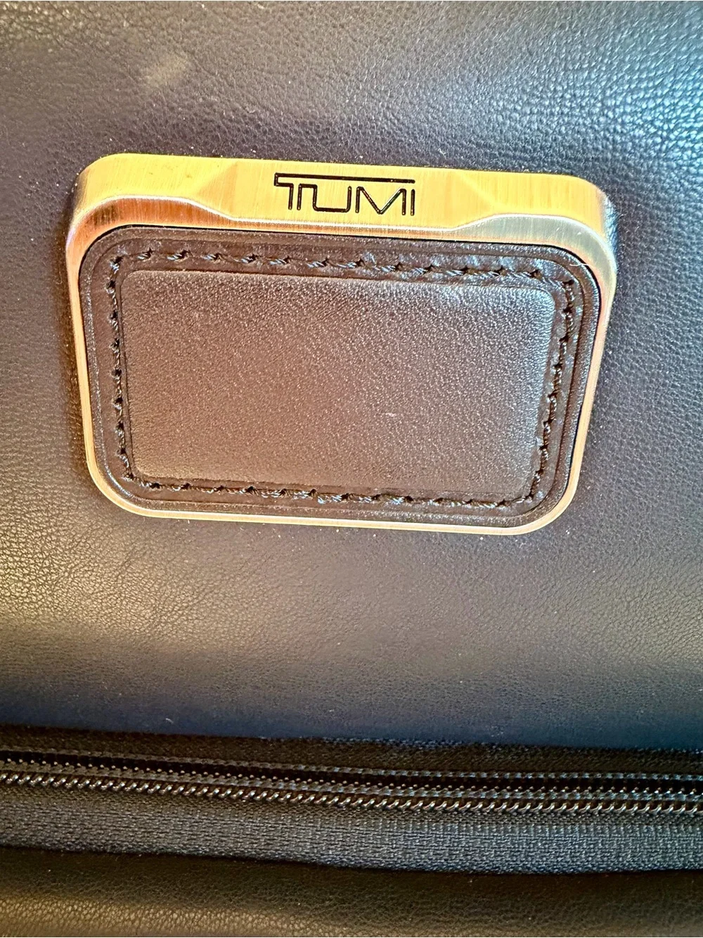 Tumi Alpha Bravo Black Leather Backpack